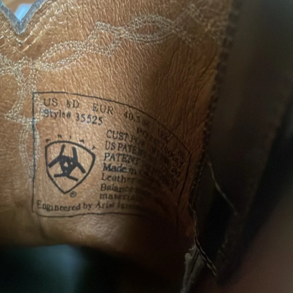 Ariat Leather Boots Size 8D